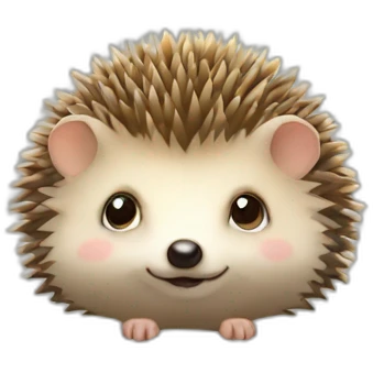 hedgehog hello emoji