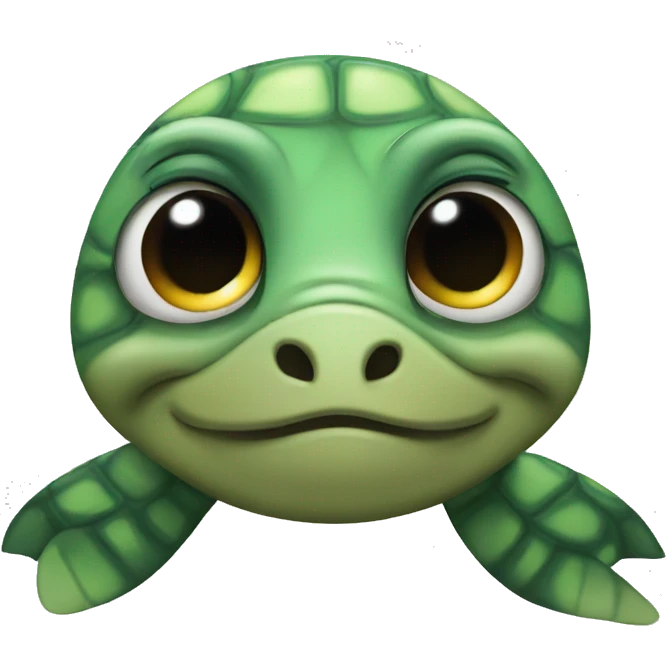 Frowning Sad sea turtle  emoji