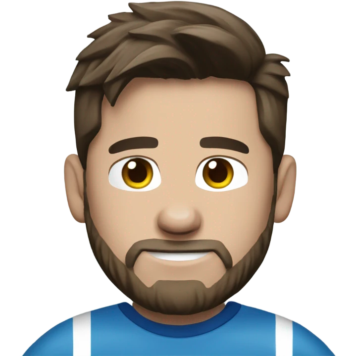 Blue tshirt Messi emoji