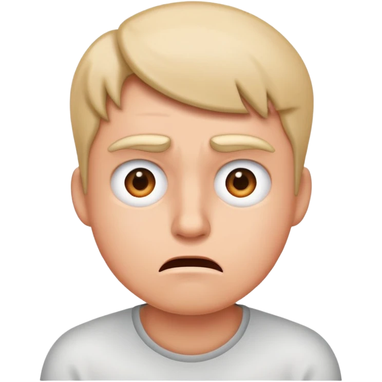 Confused and frustrated  emoji