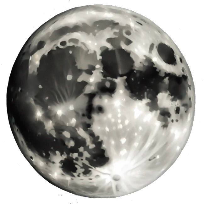 Good night full moon emoji