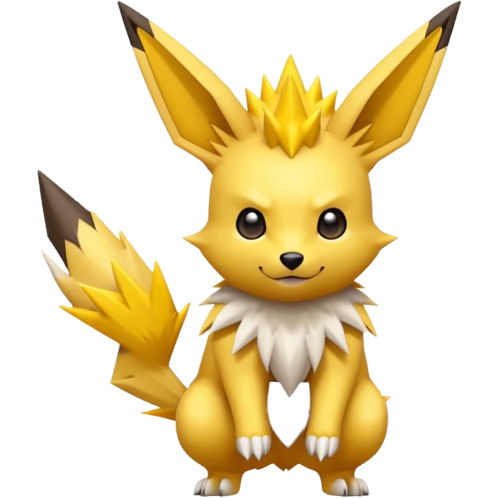 Jolteon the electric Pokémon waving emoji