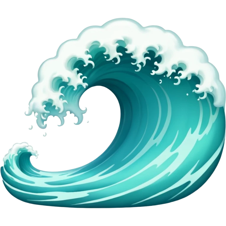 silly wave emoji