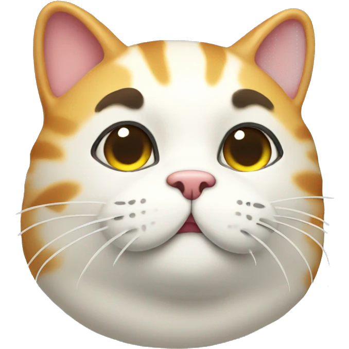 Fat cat with snorkel emoji