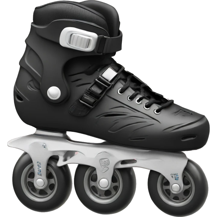 a black rollerblade inline skate, the model called "TWISTER XT" emoji