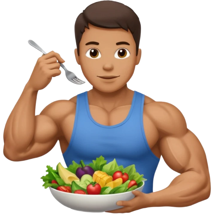 nutrition with a muscle arm emoji