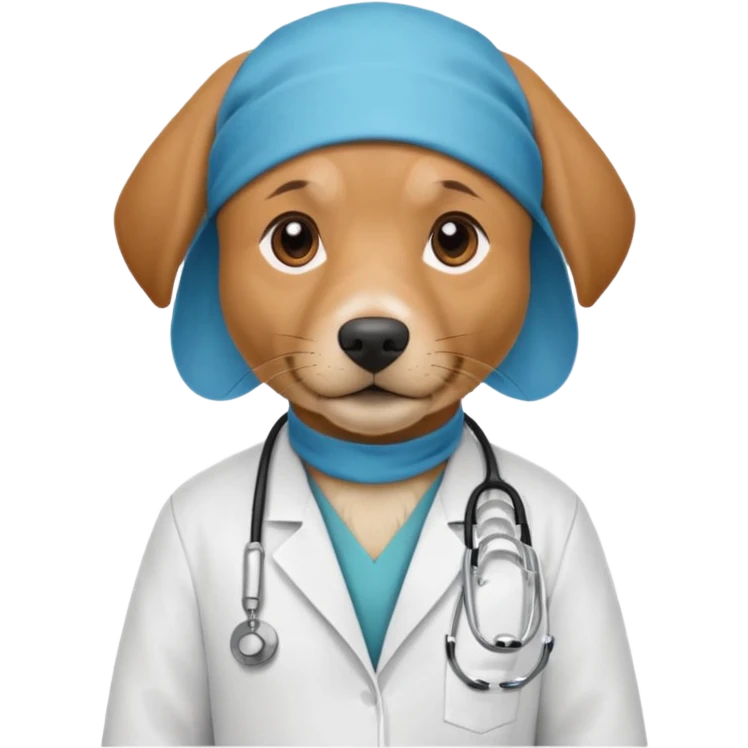 dog doctors with bandanas  emoji