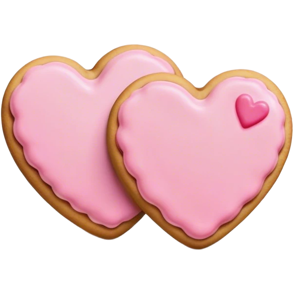 Cookie heart twins  emoji
