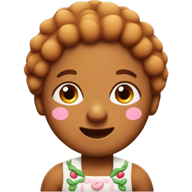 Cute gingerbread  emoji