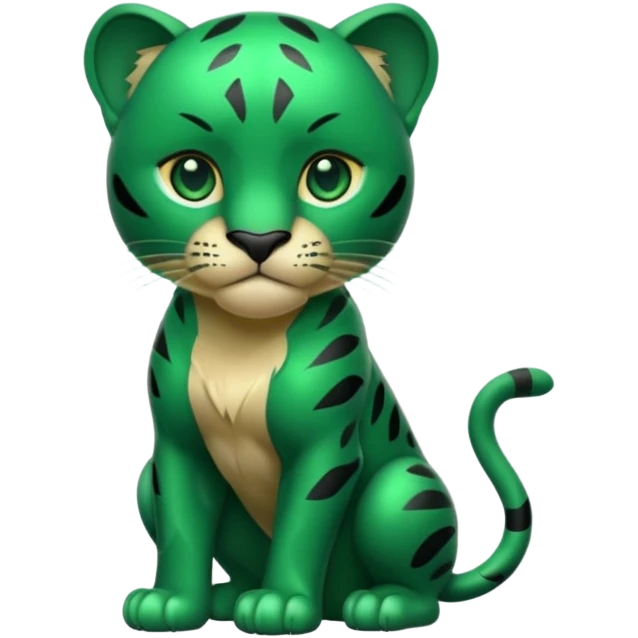 Green panther emoji