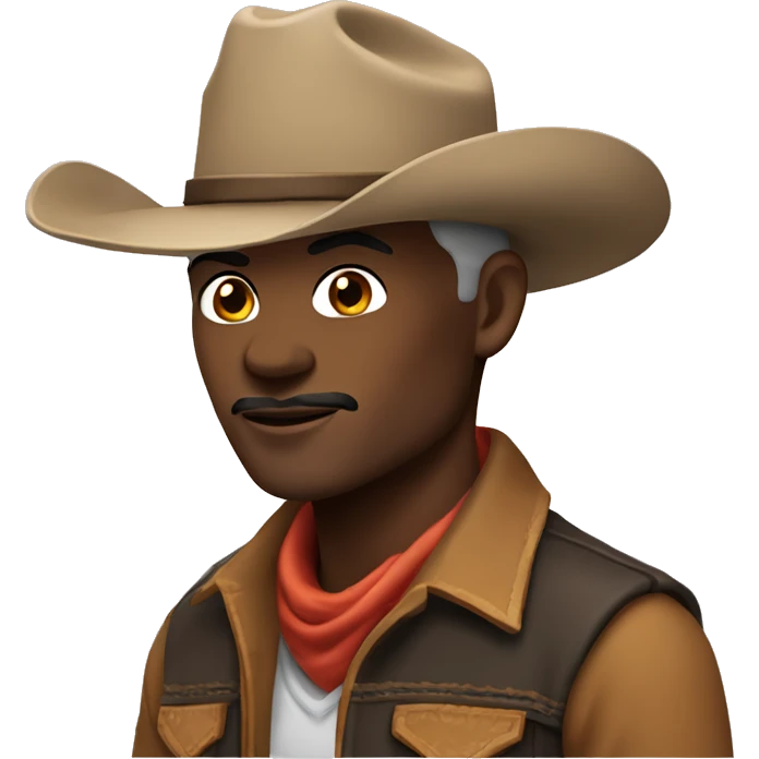Cowboy with lifted eyebrow ￼ emoji