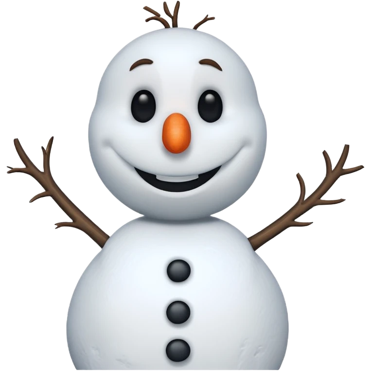 Olaf from the Frozen movie emoji