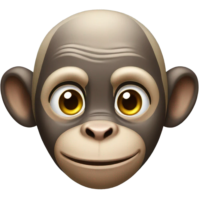 bald monkey emoji
