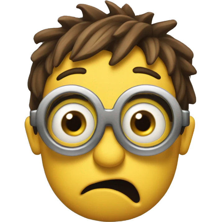 Shocked begging minion emoji