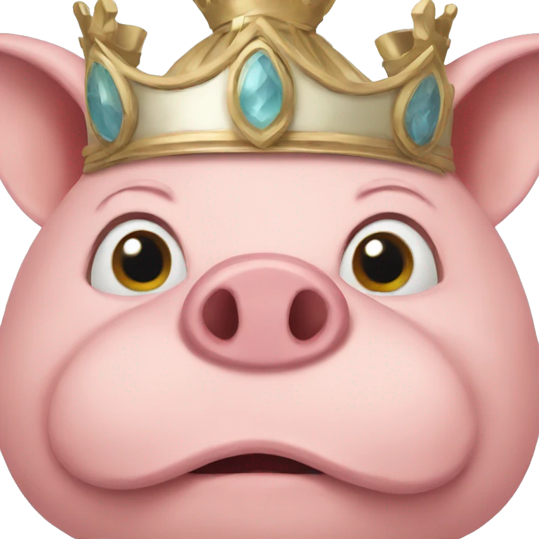 Pig queen emoji
