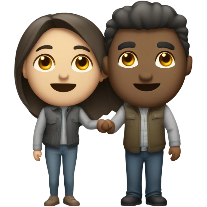 Pareja dándose un beso emoji