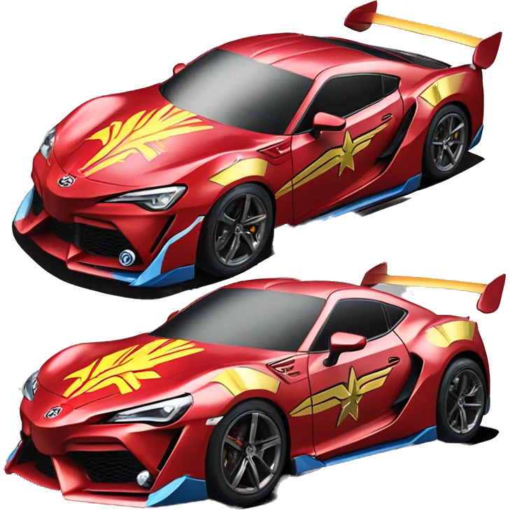 Wonder Woman Long wheelbase widened Toyota 86 ultraHyperCar emoji