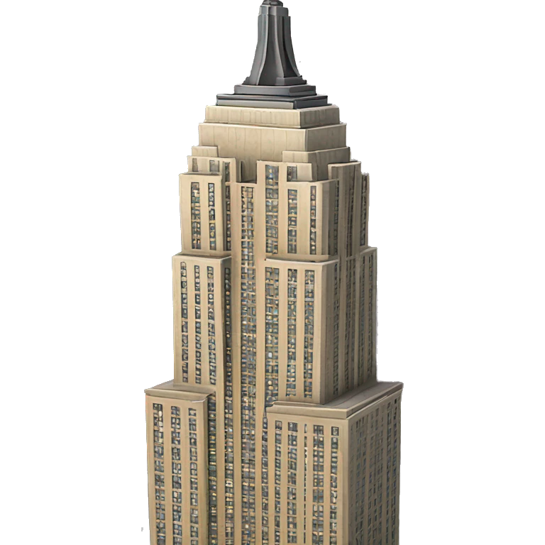 Empire State Building realistic emoji