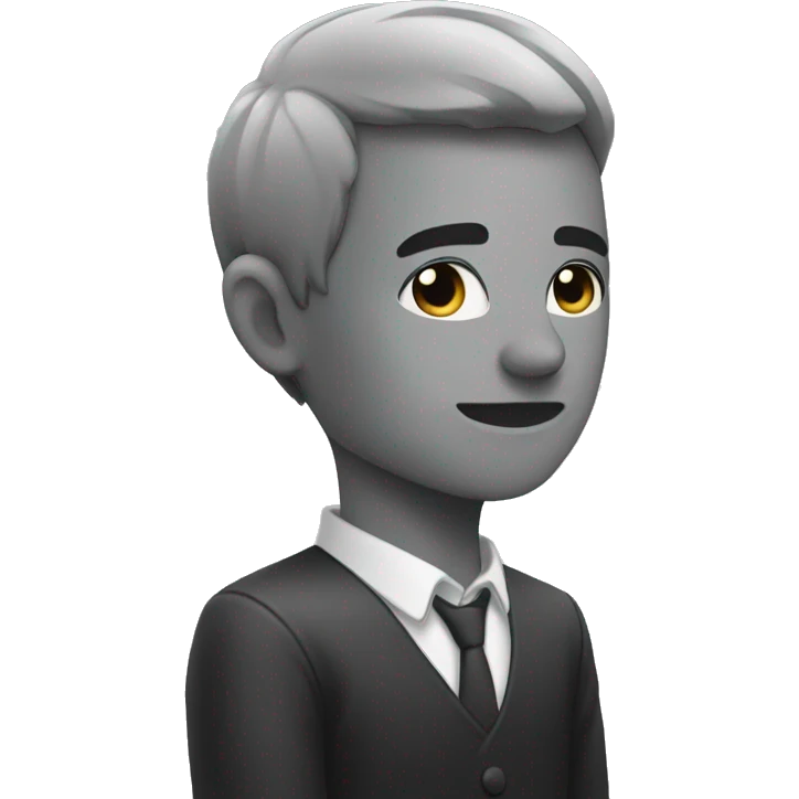 neck with guy looking to the side emoji