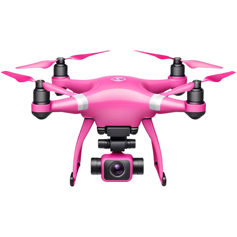 pink drone with camera emoji