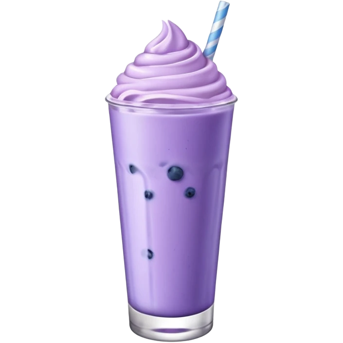 Blueburry milkshake emoji