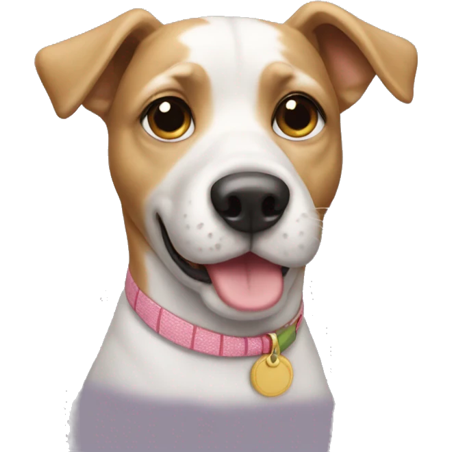 Preppy dog emoji