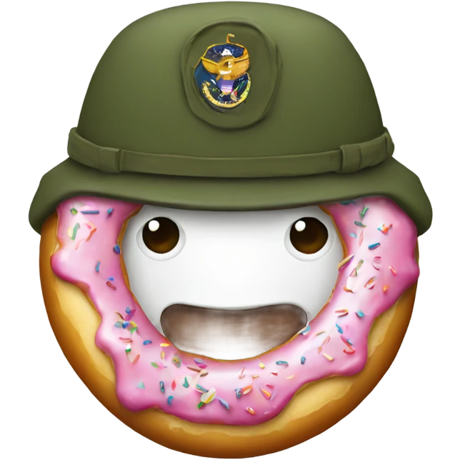 military donut  emoji