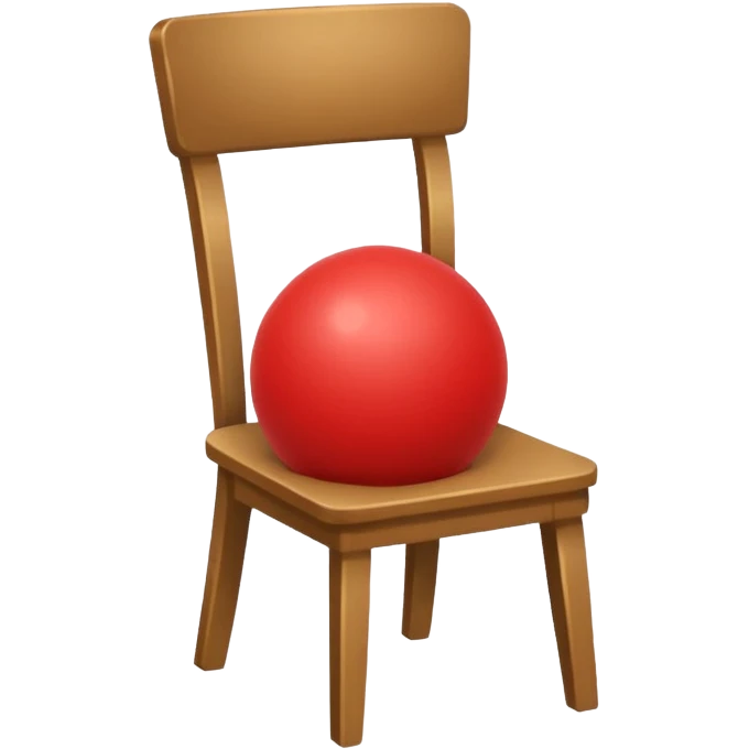 Ball under chair emoji
