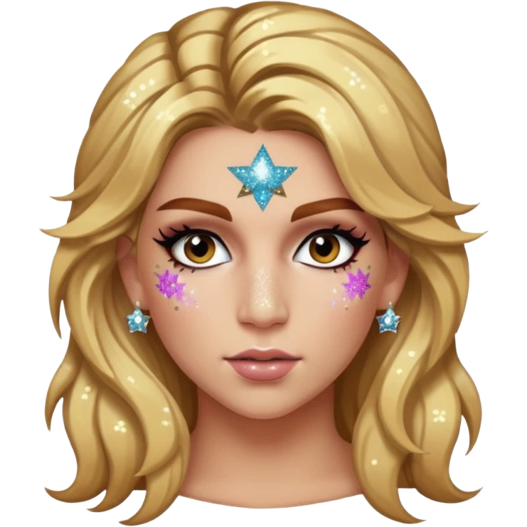 ke$ha with glitter emoji