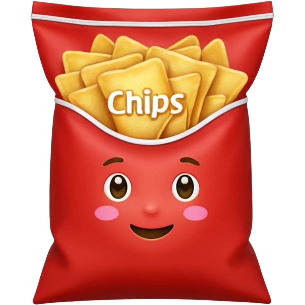 Chips snack Red
 emoji
