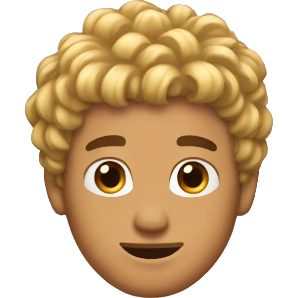 a guy who has a bush as hair emoji