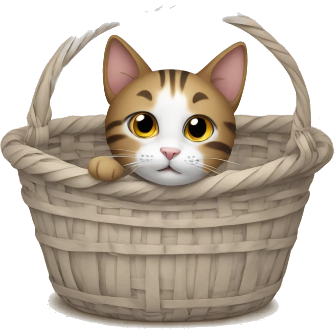 Cat in a basket emoji