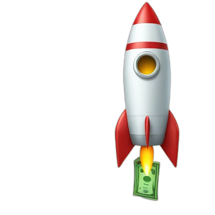 rocket and money emoji