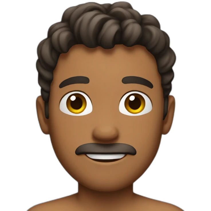 shirtless man emoji