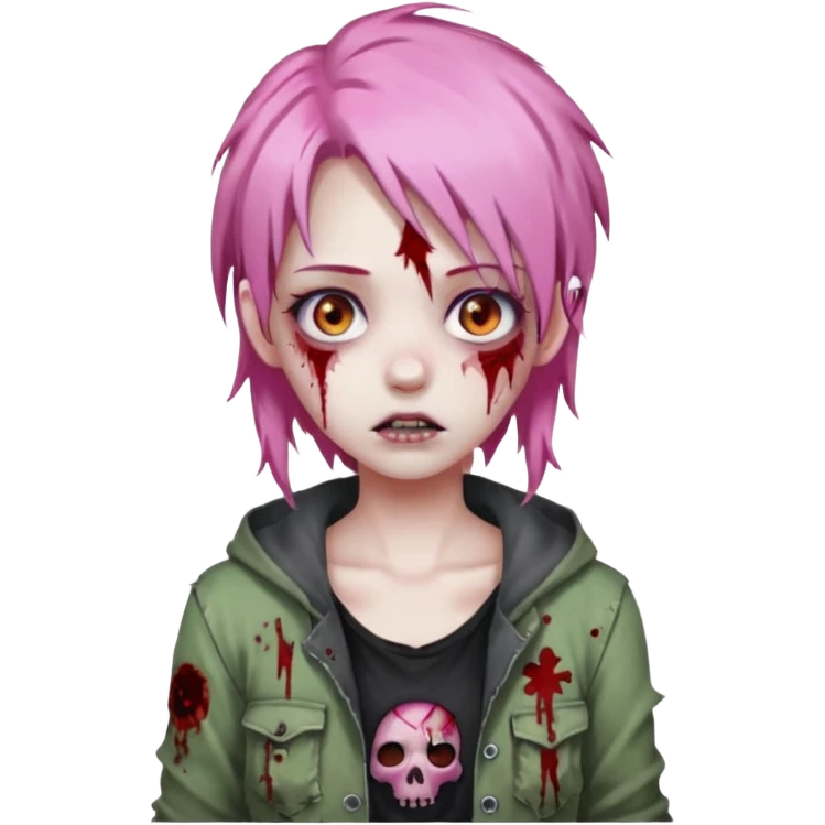 Anime Pink ZombieGirl She/Her emoji