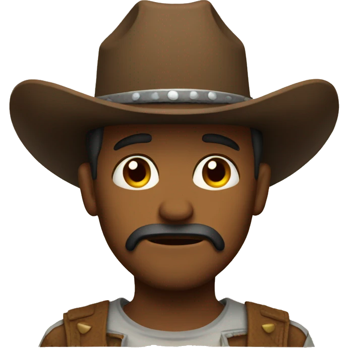sad cowboy emoji
