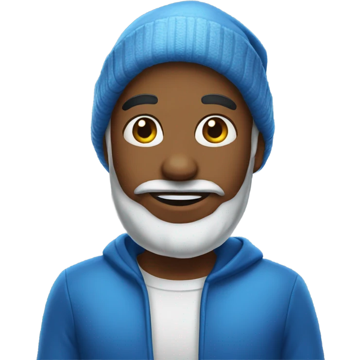 Blue Christmas emoji