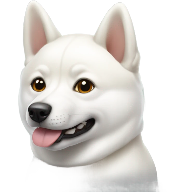White Shiba Inu emoji
