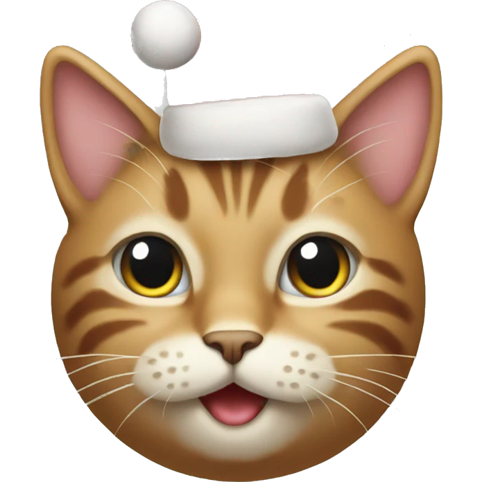 Christmas cat emoji
