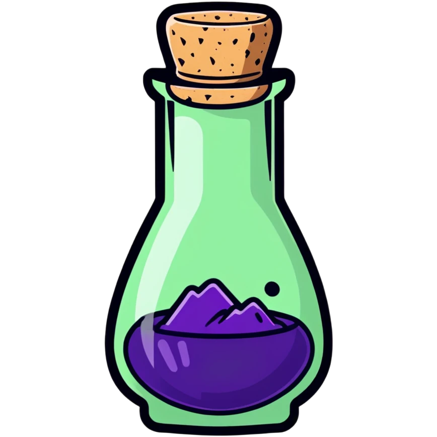 fantasy healing potion with cork stopper emoji