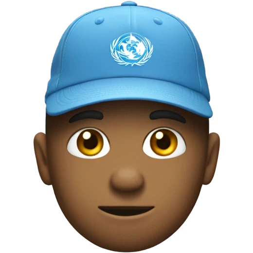 un squelette avec une casquette emoji