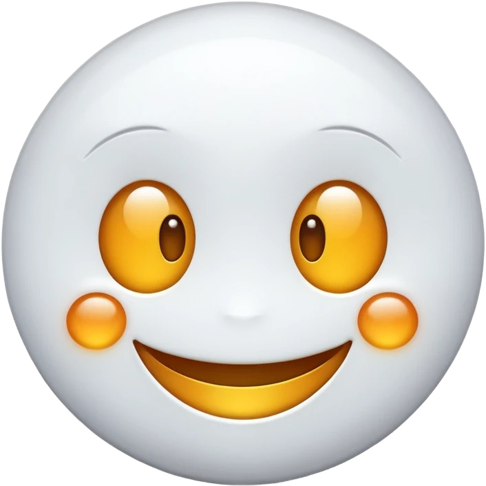 glitter white emoji smile emoji