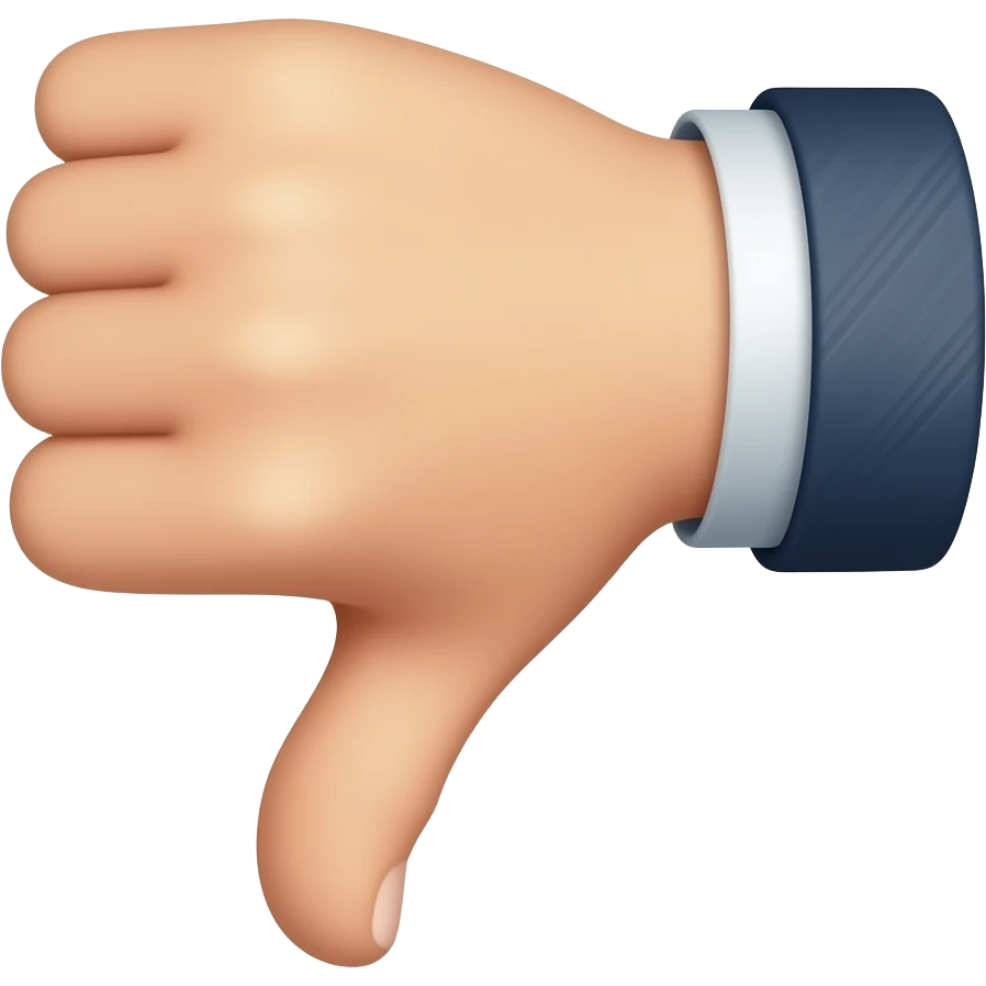 thumbs down emoji