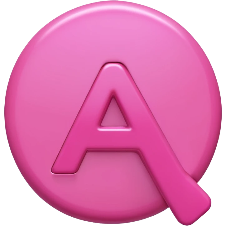  pink letter A emoji  emoji
