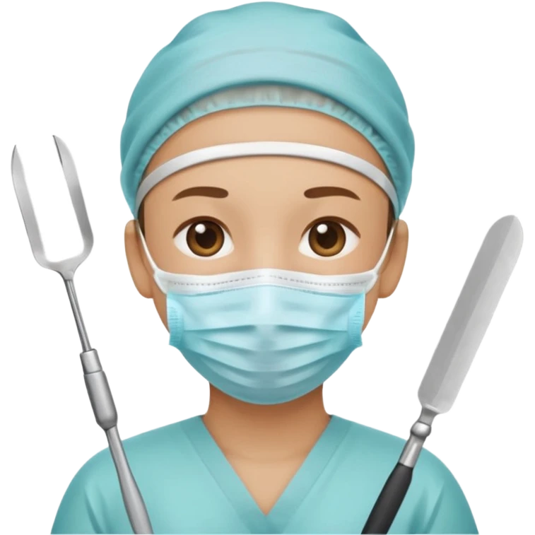 plastic surgery emoji with scalpel and face emoji