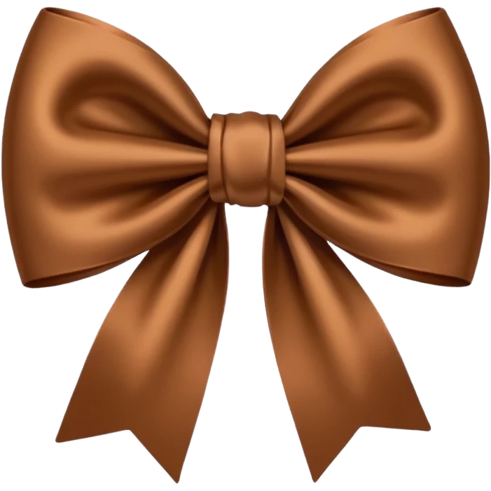 Brown bow emoji