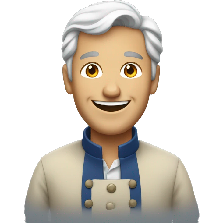 Smiling French man emoji