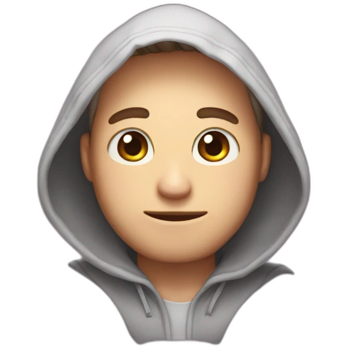 Zinzin guy wearing a Kirby hood emoji