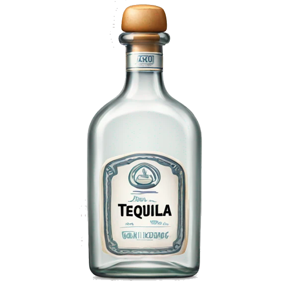 Tequila blanco bottle emoji