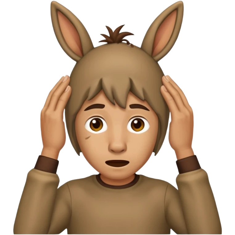 Ami burro le duele la cabeza emoji